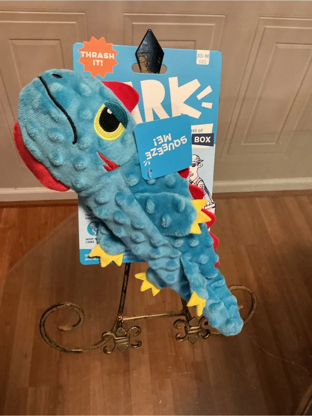Bark Box IZZY LIZZY Galapagos Plush Clinker & Squeak  Dog Toy -12”